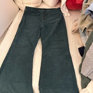 American Eagle Green Corduroy Pants